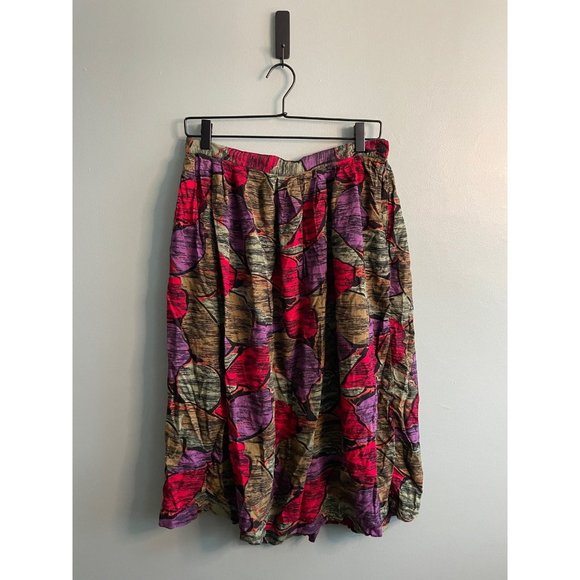 K.C. Craig Dresses & Skirts - Vintage Multicolor Midi K.C. Craig Skirt Plus Size 22 W